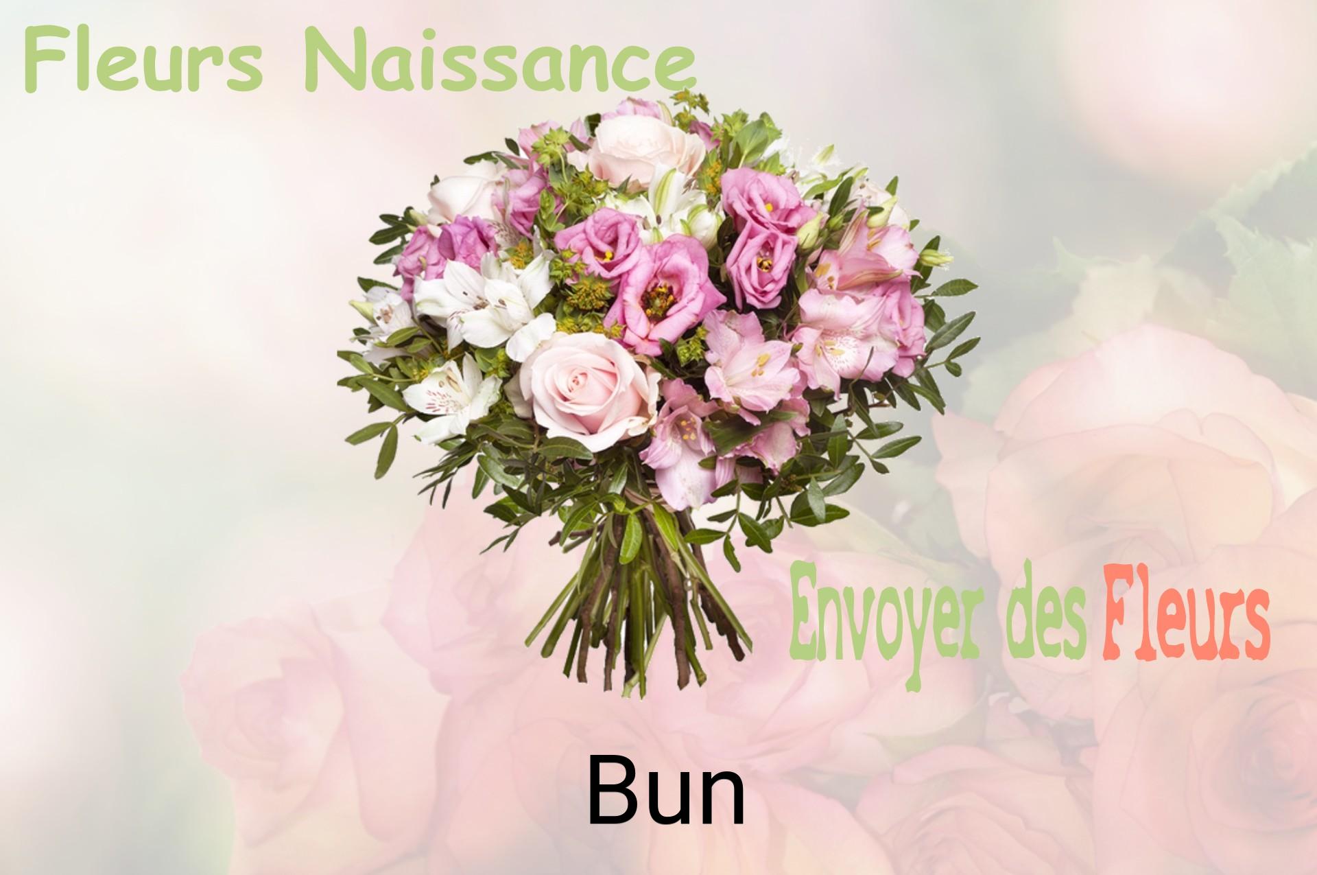 Bouquet de fleurs de naissance livré à Bun